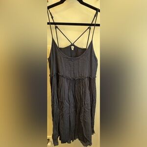 Women's Navy Sleeveless Top